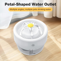 Фонтан-поїлка для домашніх тварин AOZOOM TZ-WF02 зі світлодіодним підсвічуванням (4007)