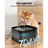 Фонтан-поилка для домашних животных PawPoll FW-D01, черный (3192)