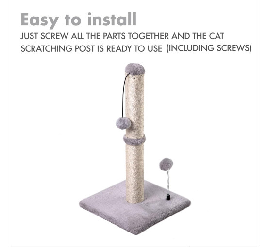 Когтеточка для котів MECOOL UM-KE21 Premium Basics, сіра (4002)