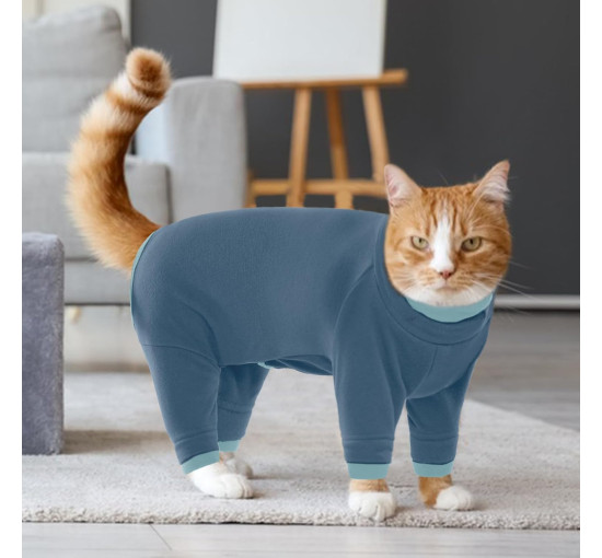 Костюм по уходу за котами PUMYPOREITY, Сине-серый (3184)