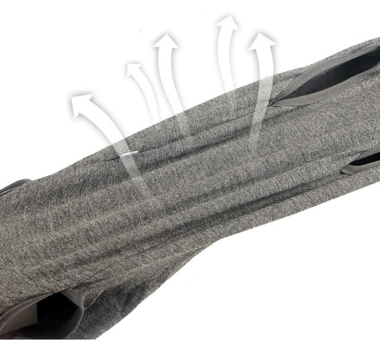 Костюм для відновлення собак Dotoner 2X-Large , черевна рана, післяопераційний жилет для домашніх тварин, сірий (2011)