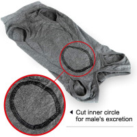 Костюм для восстановления собак Dotoner 2X-Large, брюшная рана, послеоперационный жилет для домашних животных, серый (2011)