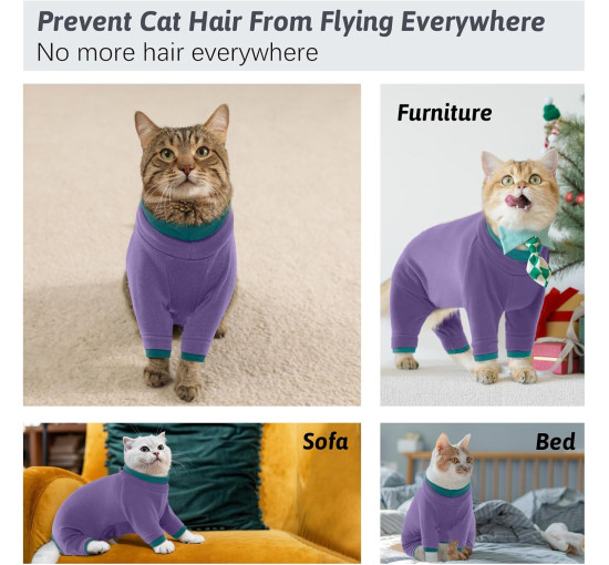 Костюм PUMYPOREITY для ухода за котами, фиолетовый (3181)