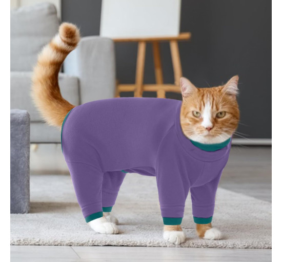 Костюм PUMYPOREITY для ухода за котами, фиолетовый (3181)