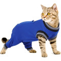 Костюм PUMYPOREITY для восстановления кошек после операции, синий (3188)