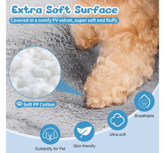 Лежак для собак Baodan, XL 120x75 см, серый (3003)