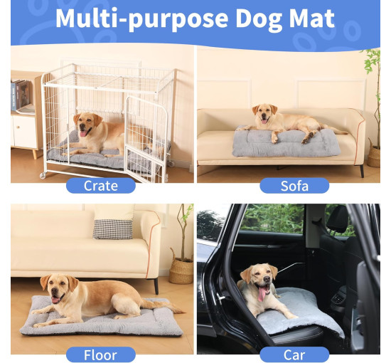 Лежак для собак Baodan, XL 120x75 см, серый (3003)