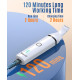 Машинка для стрижки собак Oneisall C61 з подвійними лезами, бездротовий тример для грумінгу дрібних домашніх тварин, білий (0066)