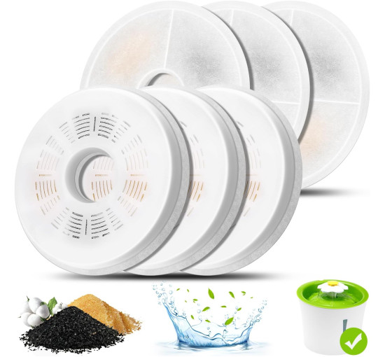 Фильтры для кошачьего фонтана Mukkela MK0015, 6 штук (4194)