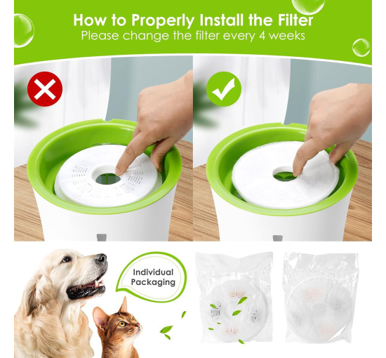 Фильтры для кошачьего фонтана Mukkela MK0015, 6 штук (4194)