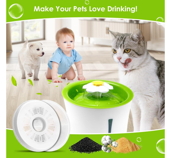 Фильтры для кошачьего фонтана Mukkela MK0015, 6 штук (4194)