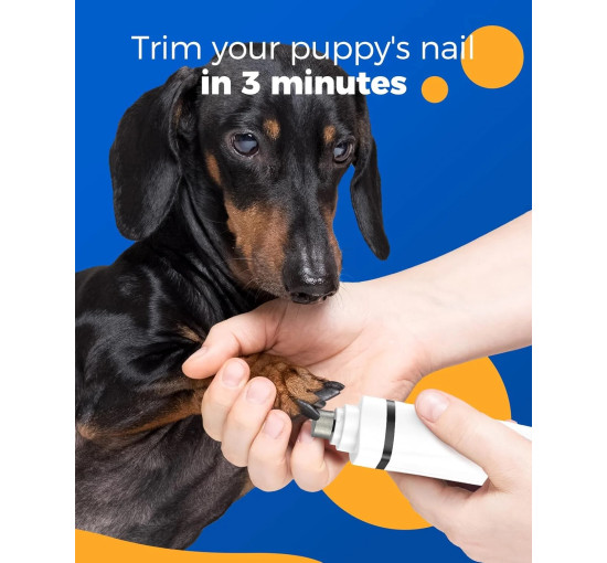 Набір для грумінгу собак Oneisall ON-D06EU 4в1, з 4 головками та шліфувальною машинкою, білий (0009)