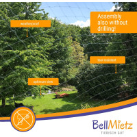 Большая защитная сетка BellMietz для кошек 8x3 м без сверления (3071)