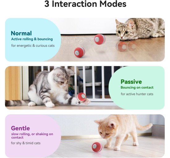 Интерактивная игрушка Cheerble C0419 для кошек, красный (3067)