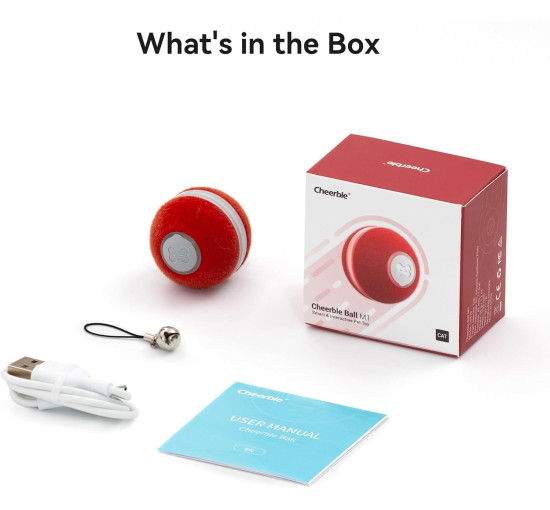 Интерактивная игрушка Cheerble C0419 для кошек, красный (3067)