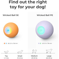 Интерактивный мяч для собак Cheerble C1221, оранжевый (3064)