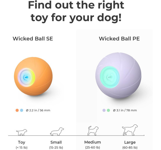 Интерактивный мяч для собак Cheerble C1221, оранжевый (3064)