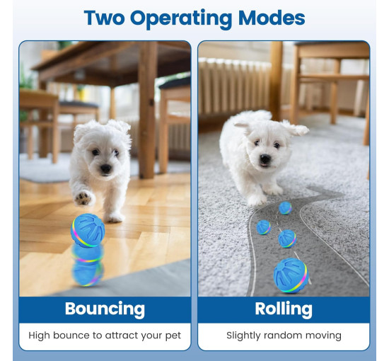 Интерактивный мяч для собак PETTOM PT-YCW119076, синий (4067)