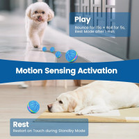 Интерактивный мяч для собак PETTOM PT-YCW119076, синий (4067)