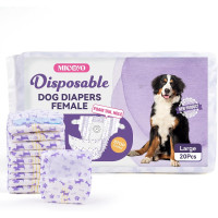 Одноразові підгузки для собак MICOOYO MICDFDN-L-20 для собак жіночої статі в період тічки, фіолетовий (3087)
