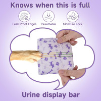 Одноразовые подгузники для собак MICOOYO MICDFDN-L-20 для собак женского пола в период течки, фиолетовый (3087)