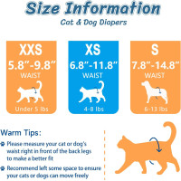 Одноразовые подгузники MICOOYO MIDCD для щенков и кошек, оранжевые (3083)