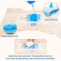 Одноразовые подгузники MICOOYO MIDCD для щенков и кошек, оранжевые (3083)