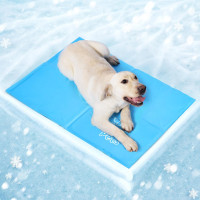 Охолоджувальний килимок для собак Mora Pets розмір 40x50 см, міцний охолоджувальний килимок для домашніх тварин, синій (2091)