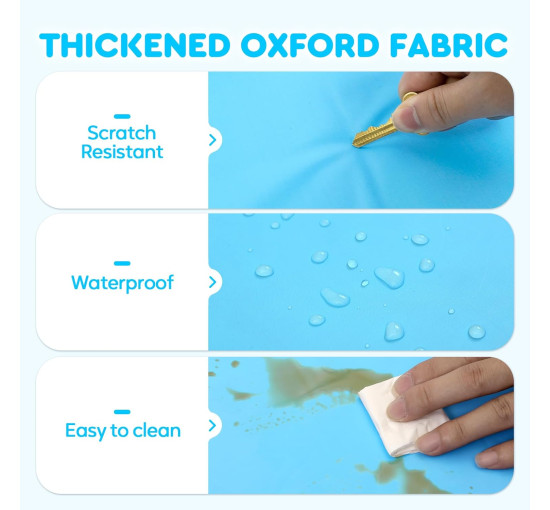 Охлаждающий коврик для собак Mora Pets размер 40x50 см, крепкий охлаждающий коврик для домашних животных, синий (2091)