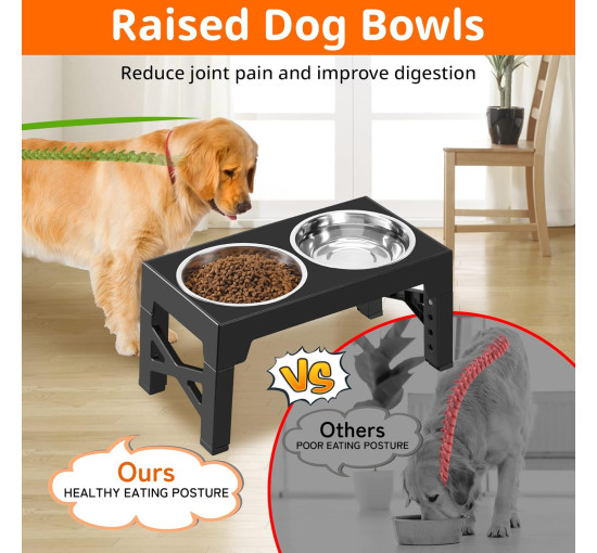 Набор мисок для собак с регулируемой подставкой Ormalla DW03 (2069)