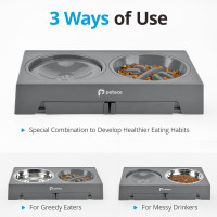 Миски для великих собак на регульованій підставці Petace ‎N80284 (4070)