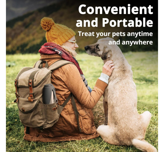 Пляшка для пиття з нержавіючої сталі Petace N80350 для домашніх тварин, сіра (4069)