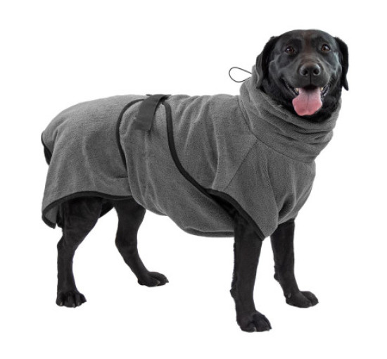 Халат для собак Royal Dry, размер XL, серый (4198)