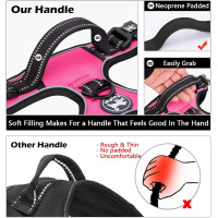 Шлейка PoyPet DH007084 для домашних животных с легкой мягкой ручкой, розовый (3108)