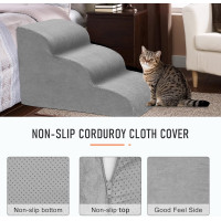 Лестница для маленьких собак Heeyoo Hy-3Fsteps, серый (2153)