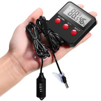 Термометр для рептилий Weewooday и датчик влажности, датчик температуры и влажности для домашних животных, серебряный (0169)