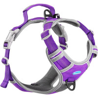 ThinkPet Шлейка для собак, регульована, для ходьби, м'яка, розмір L, фіолетовий (5099)