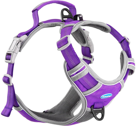 ThinkPet Шлейка для собак, регульована, для ходьби, м'яка, розмір L, фіолетовий (5099)