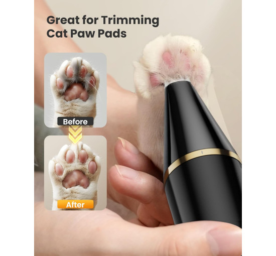 Триммер для лап собак Oneisall з подвійними лезами, безшумна машинка для стрижки собак (0005)