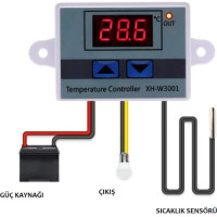 Цифровой термостат для аквариума Zauss XH-W3001 220V AC (0179)