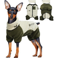 Зимний джемпер PUMYPOREITY для маленьких собак с защитой ушей, бежевый (3150)