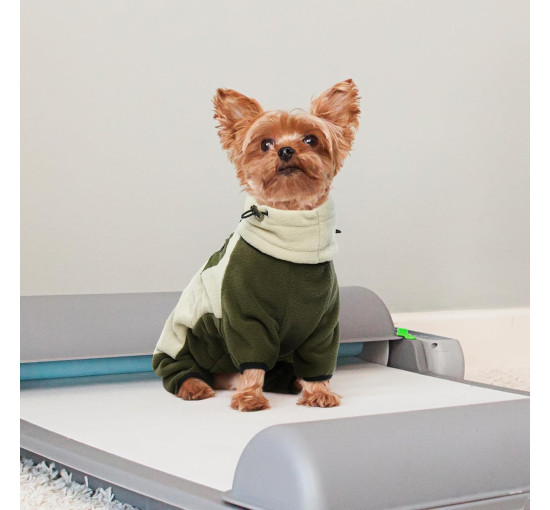 Зимовий джемпер PUMYPOREITY для маленьких собак із захистом вух, бежевий (3150)