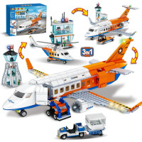 Будівельний набір HOGOKIDS HG-FC3324 Міський пасажирський літак 711 деталей (my-13021)