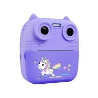 Фотоапарат миттєвого друку D8S Premium 1080P HD палароід для дітей Фіолетовий (my-6099)