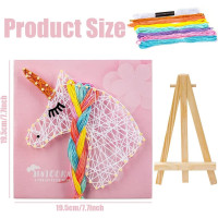 Іграшка-єдиноріг JBSON SD-30 для дівчаток, набір для малювання струнами Unicorn зі світлодіодним підсвічуванням (my-16088)