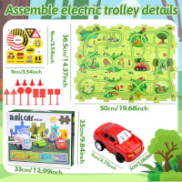 Новий ігровий набір для малюків 2023 року, складання електричного візка своїми руками з доріжками-головоломками (my-13085)