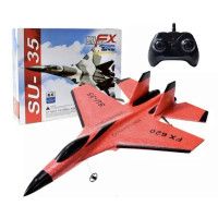 Літак Minator FX620 (SU-35) іграшковий на радіокеруванні червоний у подарунковій коробці (my-8148)
