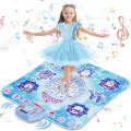 Танцевальный коврик Handwell DW601-4 Frozen Dance Pad с 8 кнопками, беспроводная танцевальная игра для детей с 4 режимами, синий (my-13134)