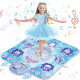 Танцевальный коврик Handwell DW601-4 Frozen Dance Pad с 8 кнопками, беспроводная танцевальная игра для детей с 4 режимами, синий (my-13134)