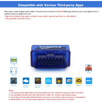 Сканер Bluetooth Veepeak VP11 Mini OBD II (my-17181)